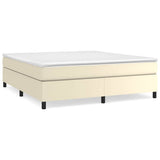 Vidaxl boxspring bed kunstleer crèmekleurig 160x200 cm