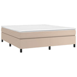 Vidaxl boxspring bed kunstleer cappuccinokleurig 160x200 cm
