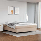 Vidaxl boxspring bed kunstleer cappuccinokleurig 160x200 cm