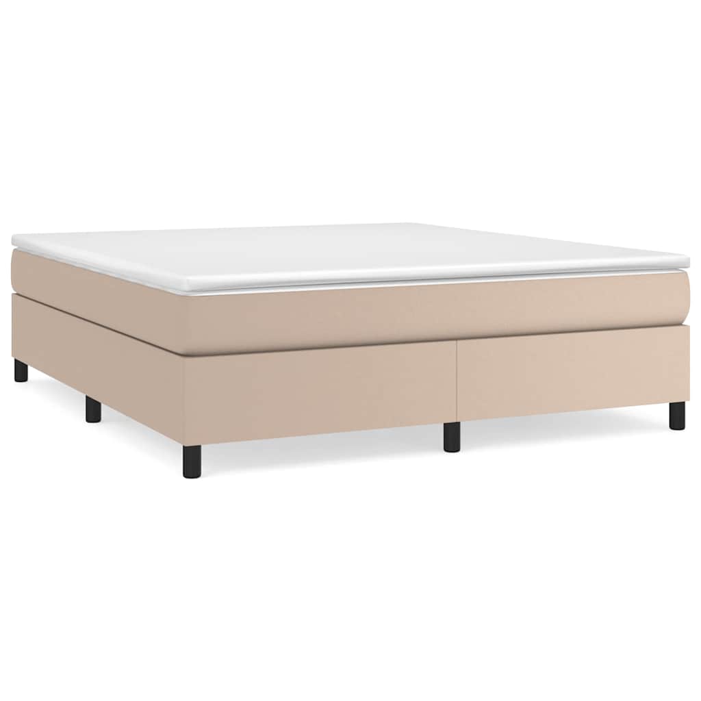Vidaxl boxspring bed kunstleer cappuccinokleurig 180x200 cm