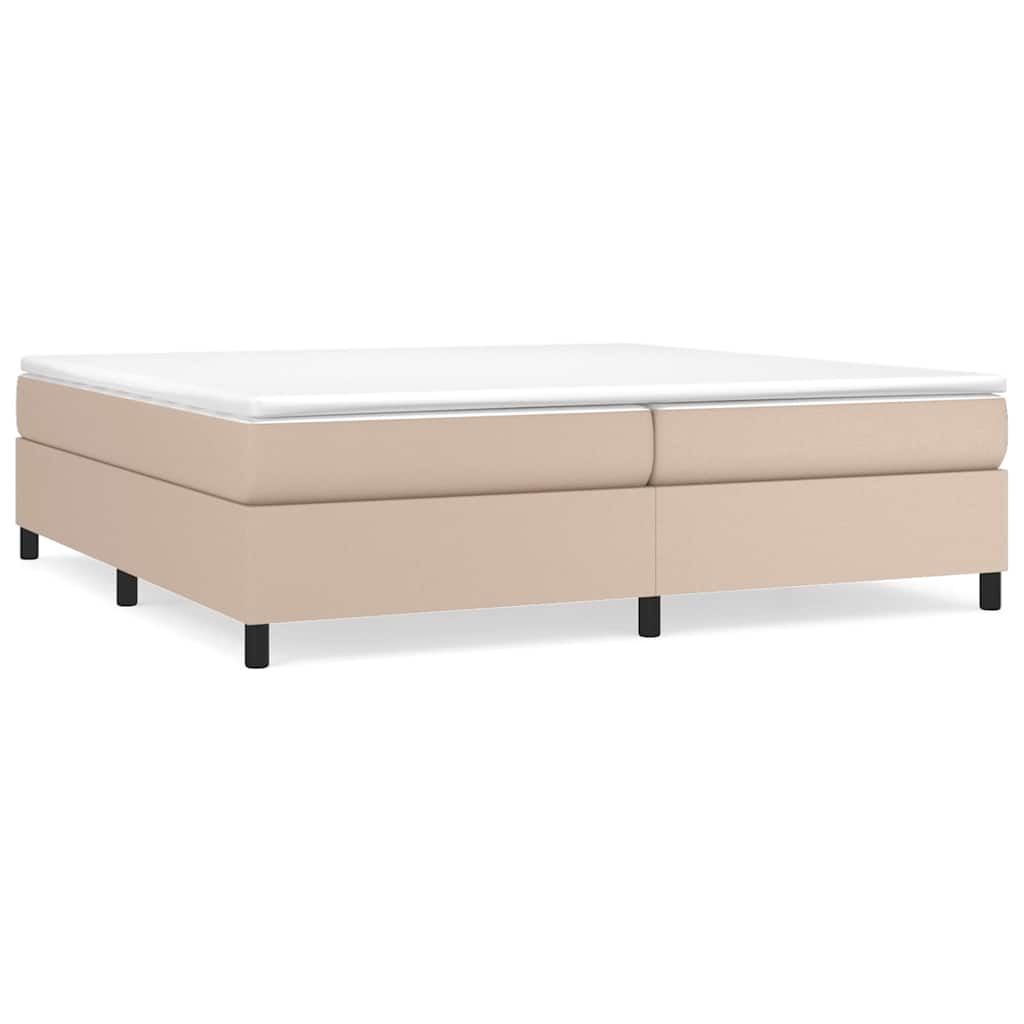Vidaxl boxspring bed kunstleer cappuccinokleurig 200x200 cm