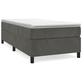 Vidaxl boxspring bed 80x200 cm fluweel donkergrijs