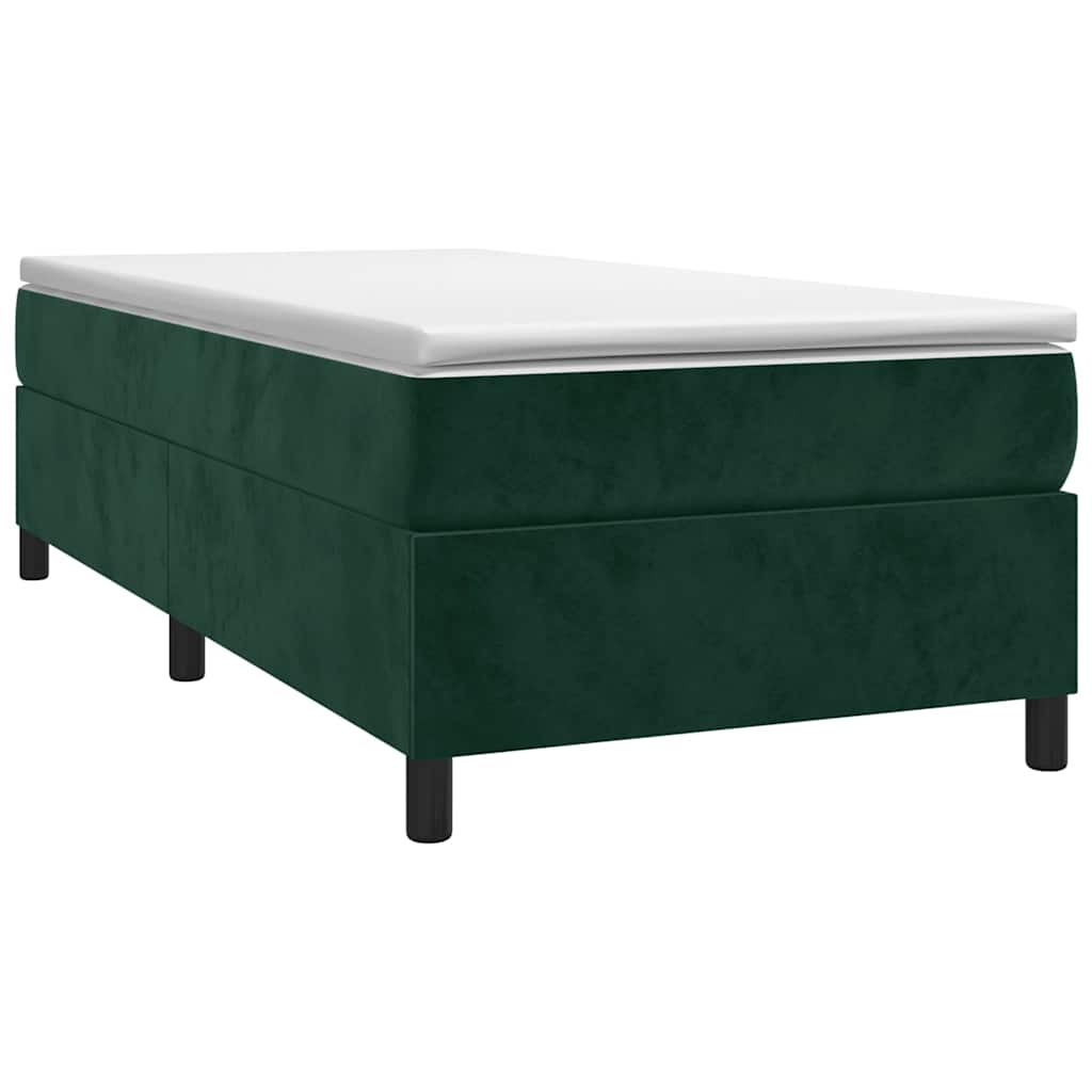 Vidaxl boxspring bed 80x200 cm fluweel donkergroen