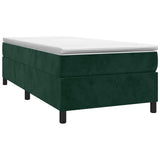 Vidaxl boxspring bed 80x200 cm fluweel donkergroen