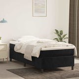 Vidaxl boxspring bed fluweel zwart 90x190 cm