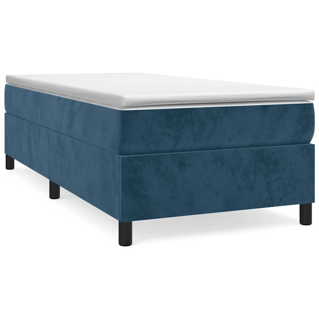 Vidaxl boxspring bed 90x190 cm fluweel donkerblauw