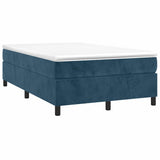 Vidaxl boxspring bed 120x200 cm fluweel donkerblauw
