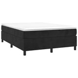 Vidaxl boxspring bed 140x190 cm fluweel zwart