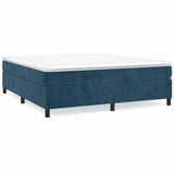 Vidaxl boxspring bed 180x200 cm fluweel donkerblauw