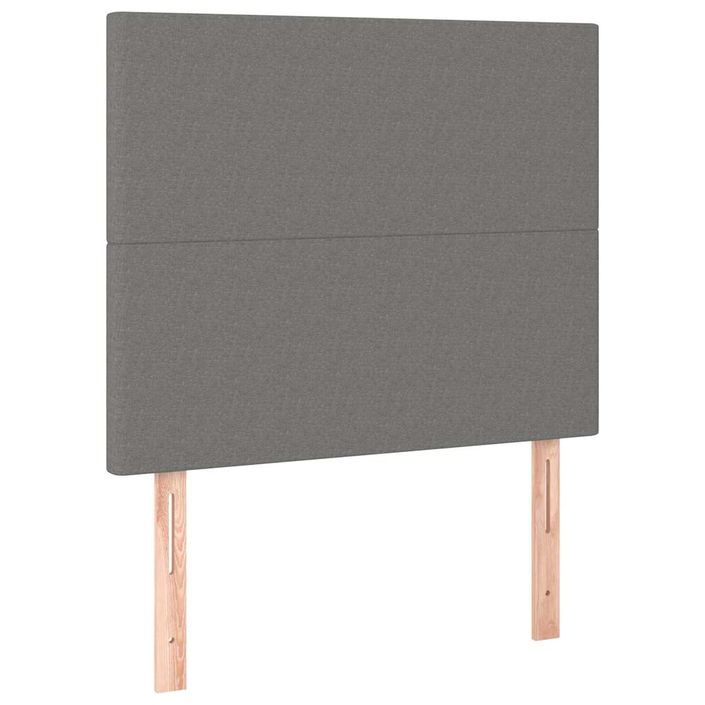 Vidaxl hoofdbord donkergrijs 80x5x118 128 cm stof