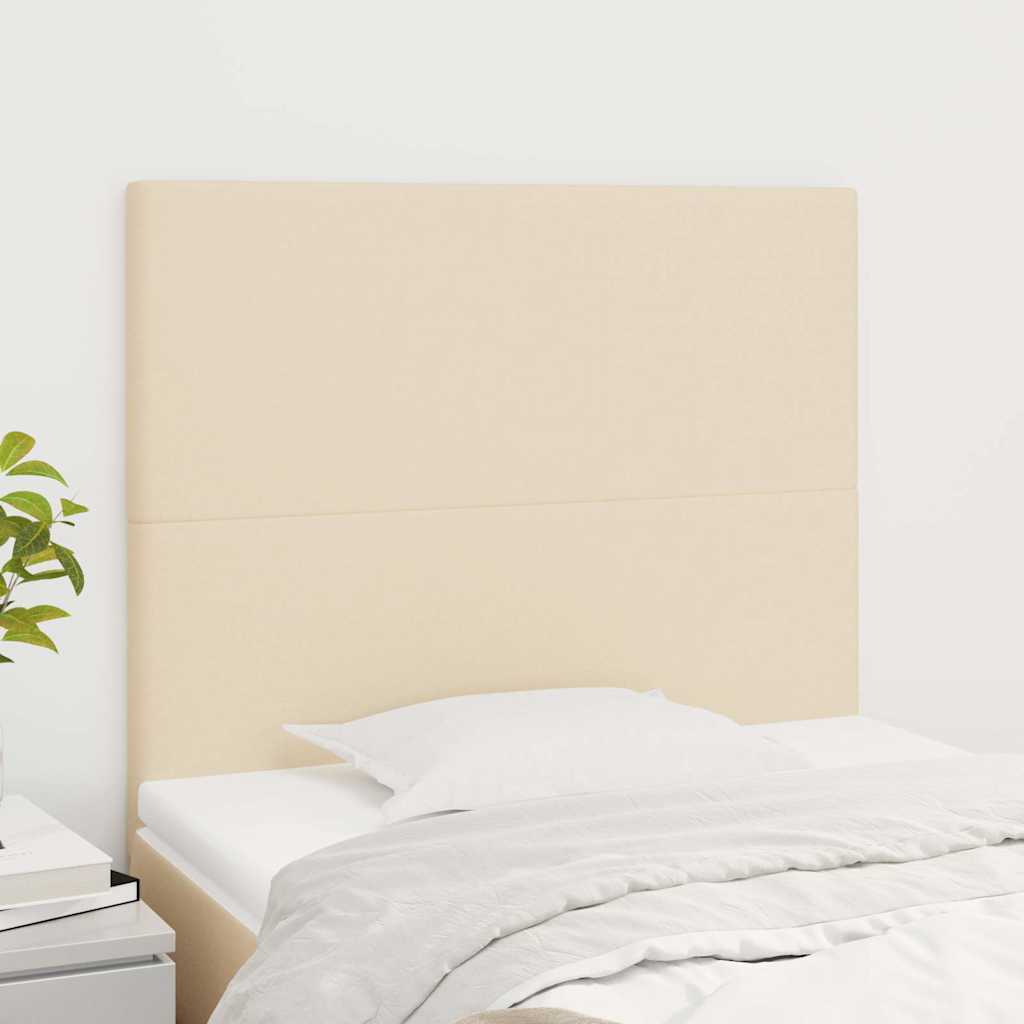 Vidaxl hoofdbord crème 80x5x118 128 cm stof