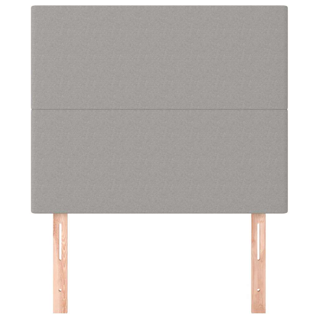 Vidaxl hoofdbord lichtgrijs 90x5x118 128 cm stof