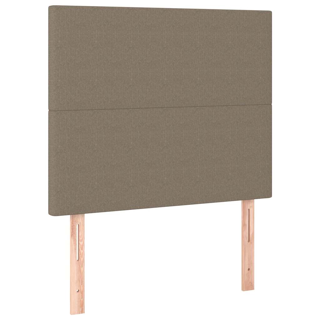 Vidaxl hoofdbord taupe 90x5x118 128 cm stof
