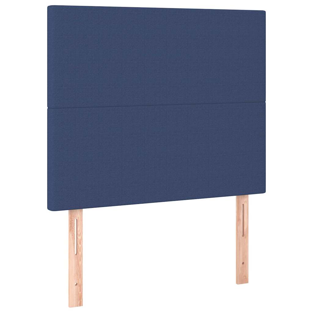 Vidaxl hoofdbord blauw 100x5x118 128 cm stof