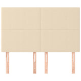 Vidaxl hoofdbord crème 144x5x118 128 cm stof