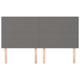 Vidaxl hoofdbord donkergrijs 160x5x118 128 cm stof