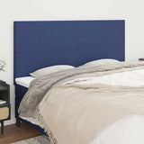 Vidaxl hoofdbord blauw 160x5x118 128 cm stof