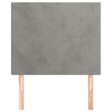 Vidaxl hoofdbord lichtgrijs 80x5x118 128 cm fluweel