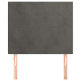 Vidaxl hoofdbord donkergrijs 80x5x118 128 cm fluweel