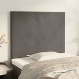 Vidaxl hoofdbord donkergrijs 80x5x118 128 cm fluweel