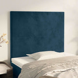 Vidaxl hoofdbord donkerblauw 80x5x118 128 cm fluweel