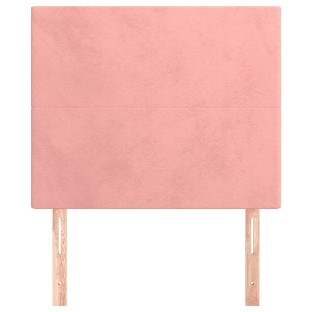 Vidaxl hoofdbord roze 90x5x118 128 cm fluweel