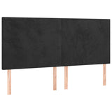 Vidaxl hoofdbord zwart 200x5x118 128 cm fluweel