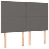 Vidaxl hoofdbord grijs 144x5x118 128 cm kunstleer