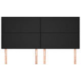 Vidaxl hoofdbord zwart 180x5x118 128 cm kunstleer