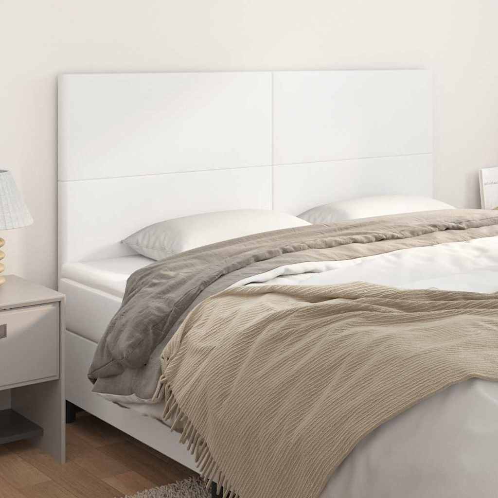 Vidaxl hoofdbord wit 180x5x118 128 cm kunstleer