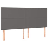 Vidaxl hoofdbord grijs 180x5x118 128 cm kunstleer