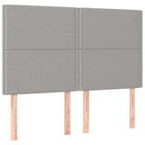Vidaxl hoofdbord lichtgrijs 144x5x118 128 cm stof