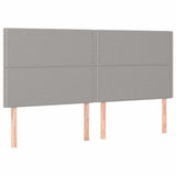Vidaxl hoofdbord lichtgrijs 180x5x118 128 cm stof