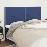 Vidaxl hoofdbord blauw 200x5x118 128 cm stof