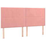 Vidaxl hoofdbord roze 160x5x118 128 cm fluweel