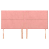 Vidaxl hoofdbord roze 160x5x118 128 cm fluweel