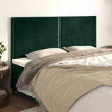 Vidaxl hoofdbord donkergroen 180x5x118 128 cm fluweel