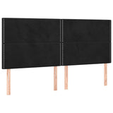Vidaxl hoofdbord zwart 200x5x118 128 cm fluweel