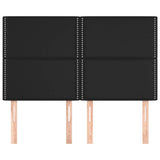 Vidaxl hoofdbord zwart 144x5x118 128 cm kunstleer