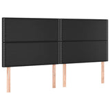 Vidaxl hoofdbord zwart 200x5x118 128 cm kunstleer