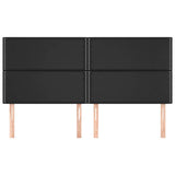 Vidaxl hoofdbord zwart 200x5x118 128 cm kunstleer
