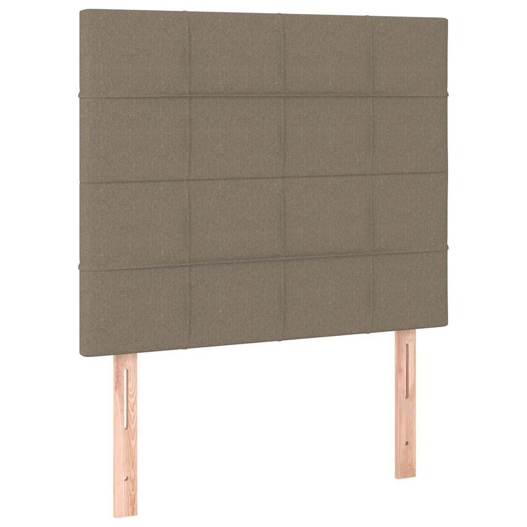 Vidaxl hoofdbord taupe 90x5x118 128 cm stof
