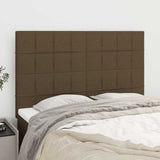 Vidaxl hoofdbord donkerbruin 144x5x118 128 cm stof