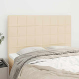 Vidaxl hoofdbord crème 144x5x118 128 cm stof