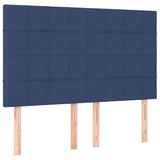 Vidaxl hoofdbord blauw 144x5x118 128 cm stof