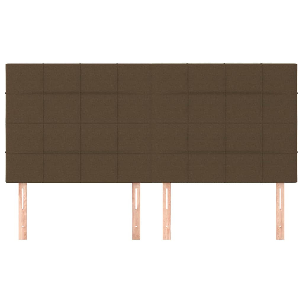 Vidaxl hoofdbord donkerbruin 160x5x118 128 cm stof