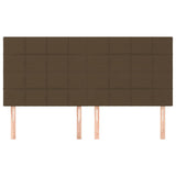 Vidaxl hoofdbord donkerbruin 160x5x118 128 cm stof