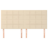 Vidaxl hoofdbord crème 180x5x118 128 cm stof