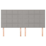 Vidaxl hoofdbord lichtgrijs 200x5x118 128 cm stof