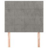 Vidaxl hoofdbord lichtgrijs 80x5x118 128 cm fluweel